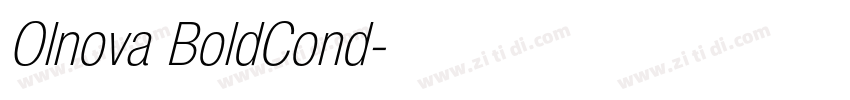 Olnova BoldCond字体转换 Olnova BoldCond字体转换